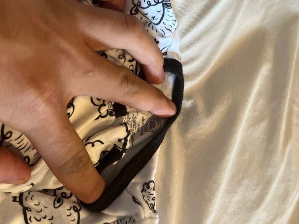 Wonder Nation Baby Sheep Print Footed Sleeper Pajamas, Size 0-3M